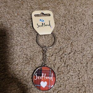 NWT!  Scotland Tartan Keychain